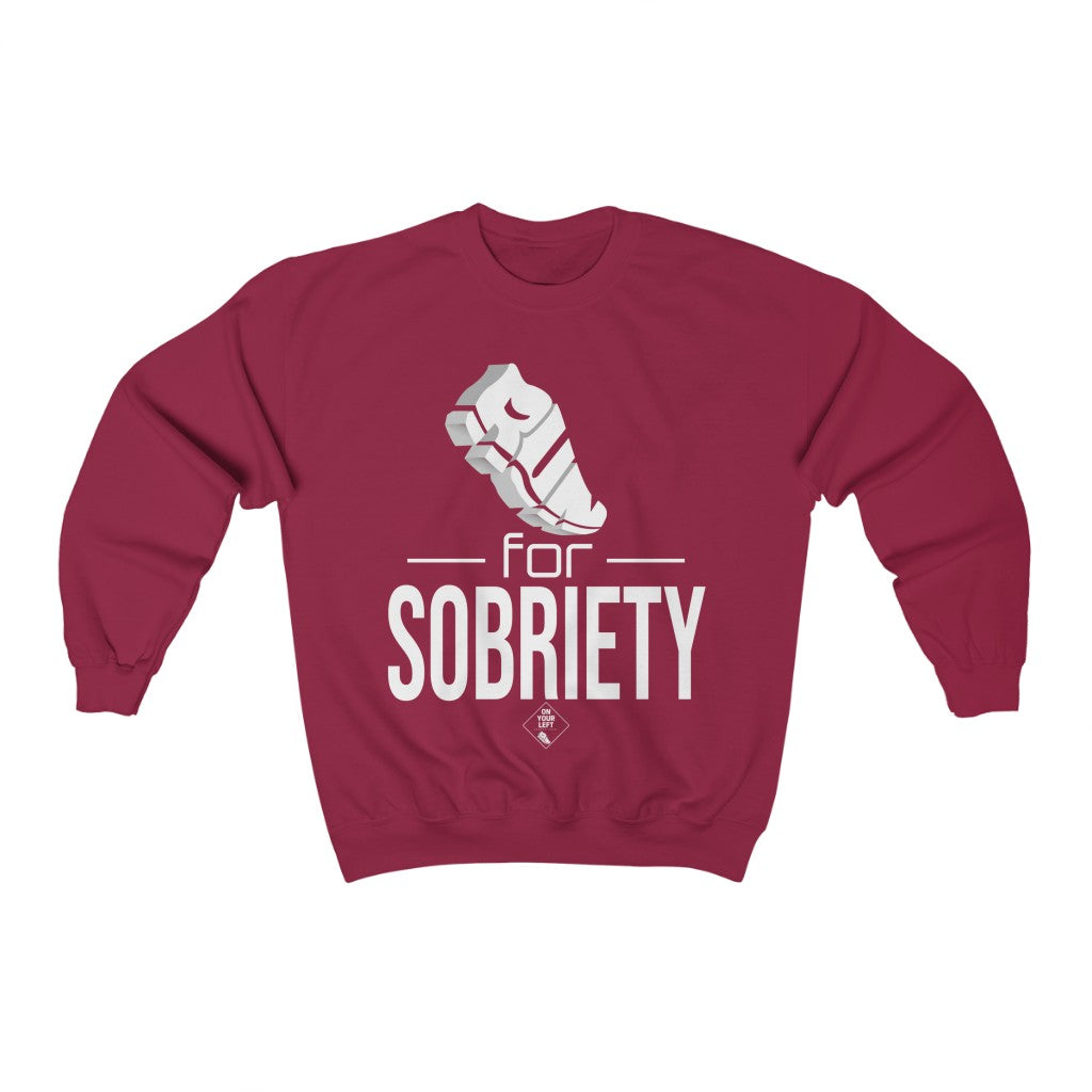 Unisex Heavy Blend™ Crewneck Sweatshirt: RUN for Sobriety
