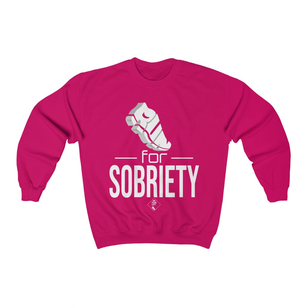 Unisex Heavy Blend™ Crewneck Sweatshirt: RUN for Sobriety