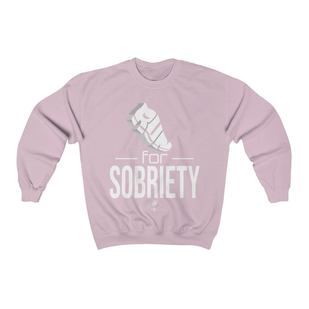 Unisex Heavy Blend™ Crewneck Sweatshirt: RUN for Sobriety