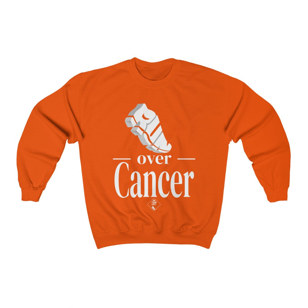 Run over Cancer: Unisex Heavy Blend™ Crewneck Sweatshirt