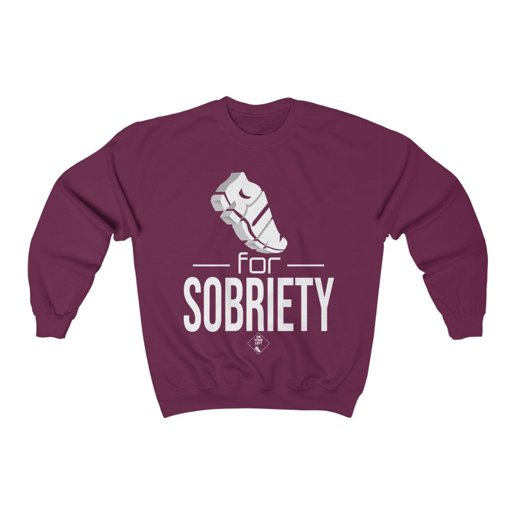 Unisex Heavy Blend™ Crewneck Sweatshirt: RUN for Sobriety