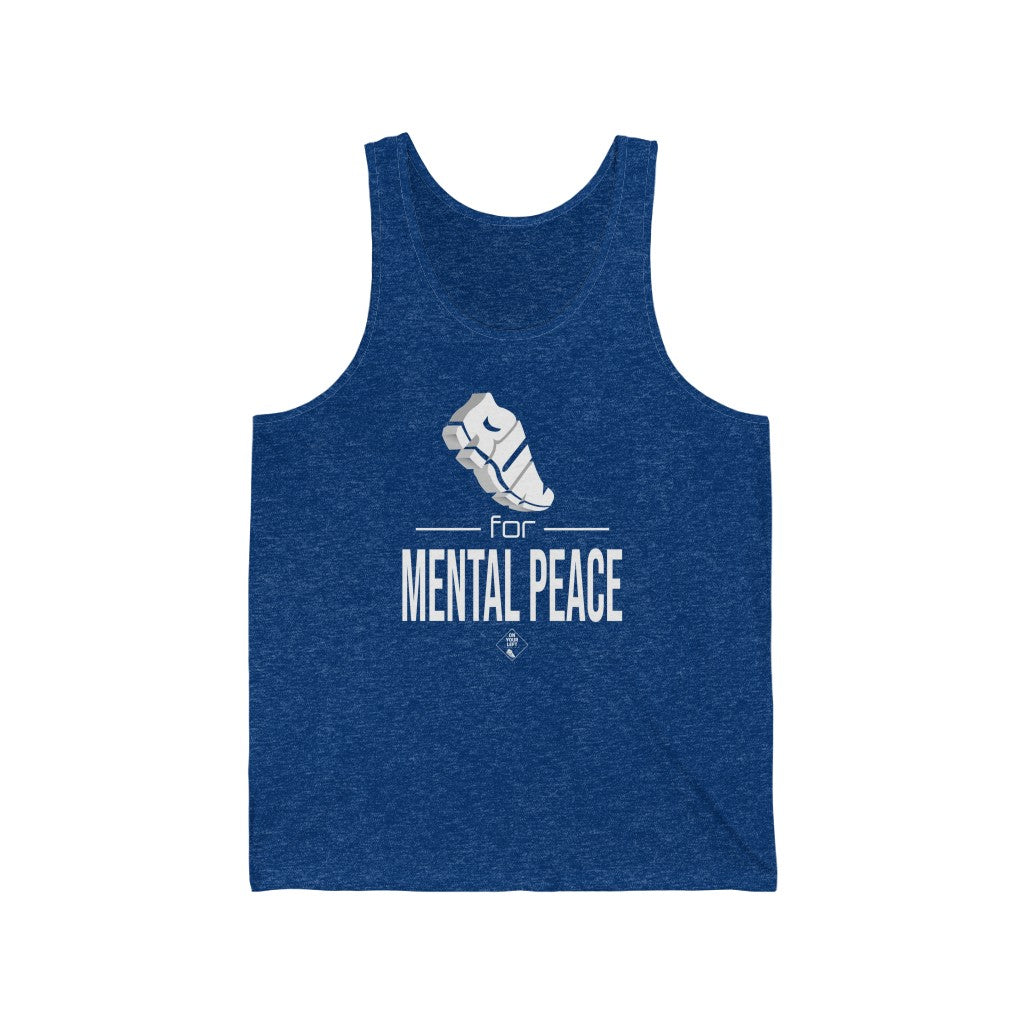 Unisex Jersey Tank: RUN for Mental Peace