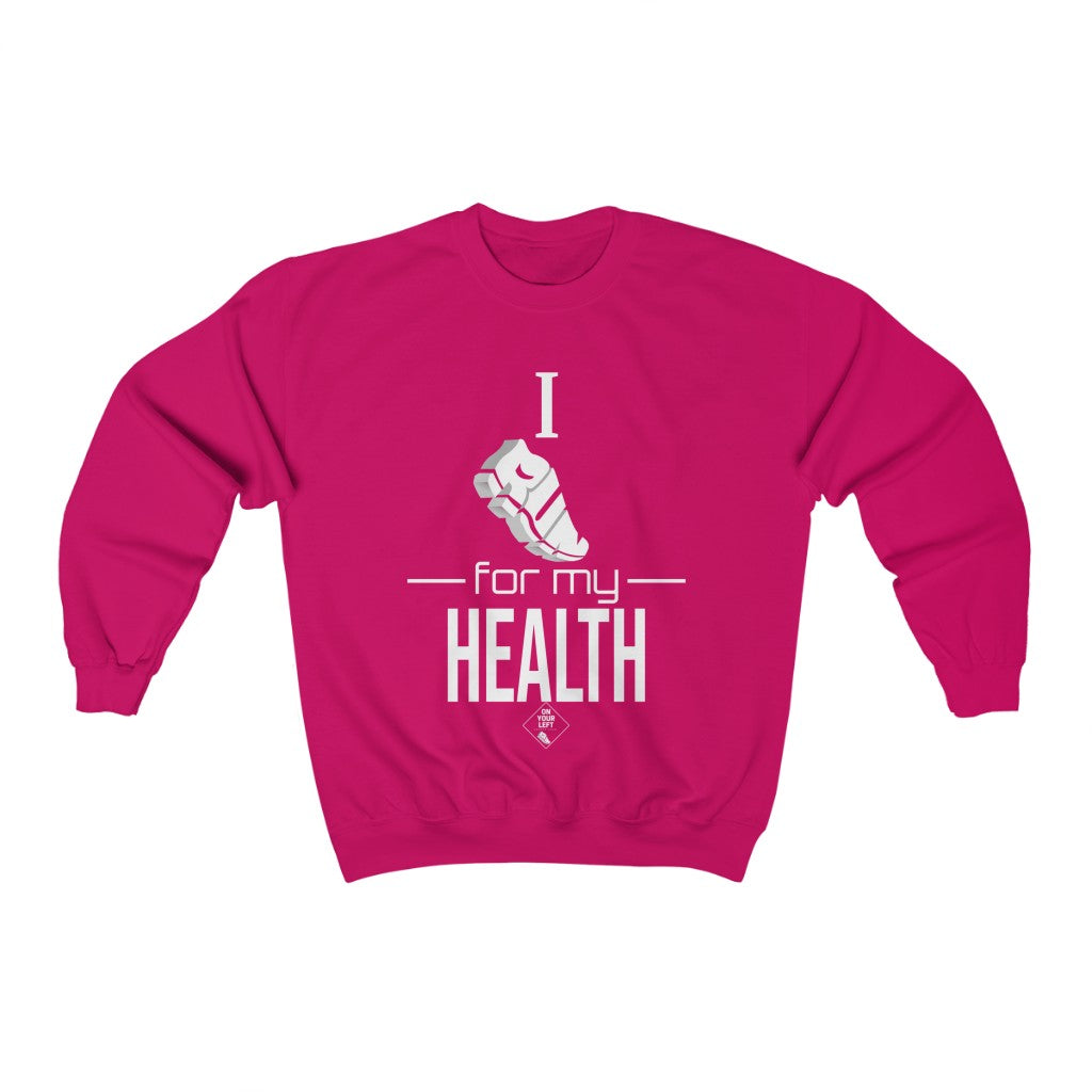 Unisex Heavy Blend™ Crewneck Sweatshirt: I RUN for my Health