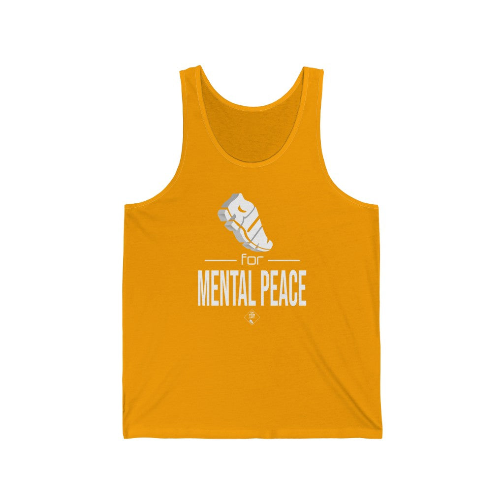 Unisex Jersey Tank: RUN for Mental Peace