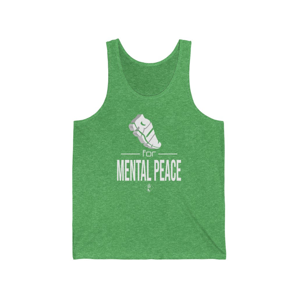 Unisex Jersey Tank: RUN for Mental Peace