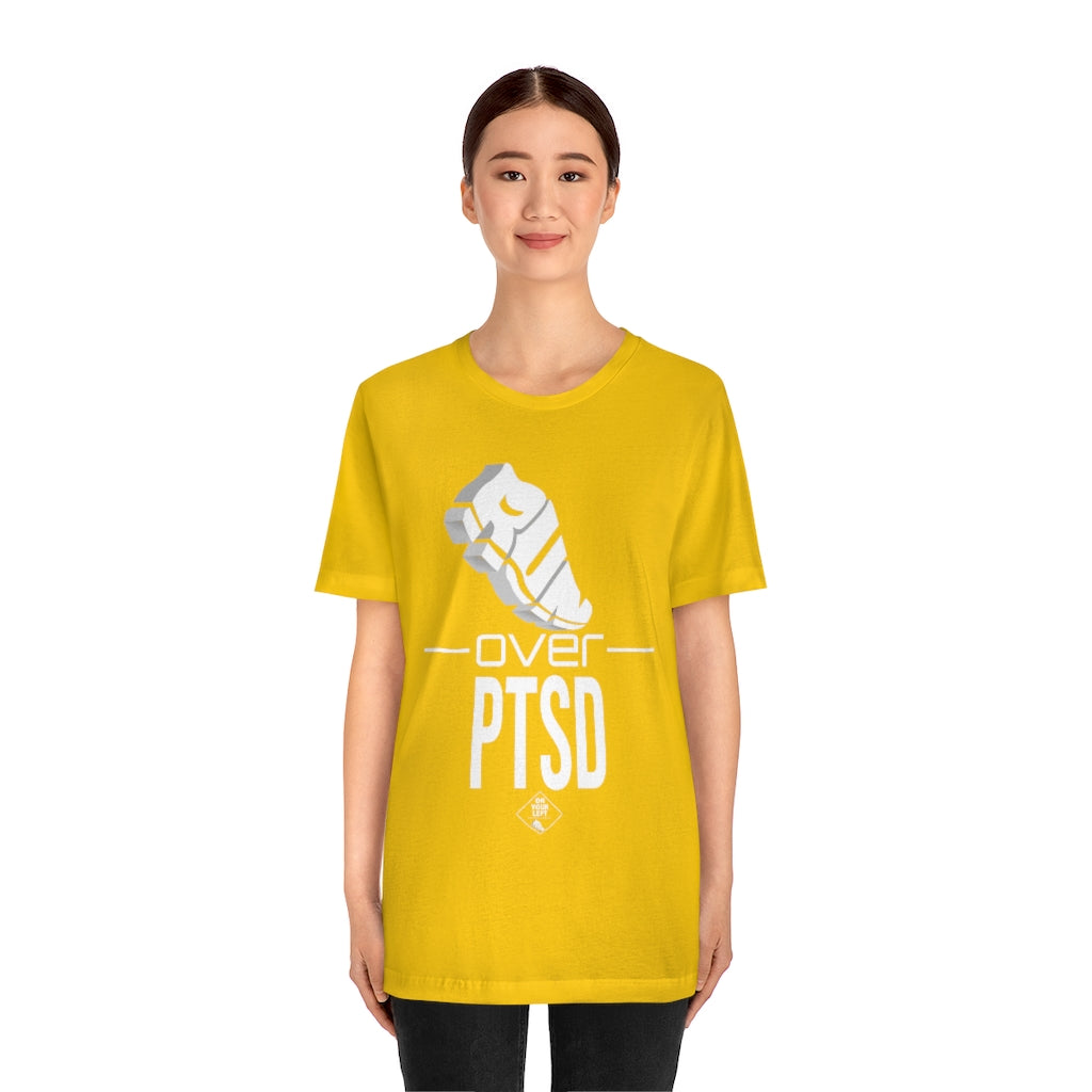 Unisex Jersey Short Sleeve Tee: RUN over PTSD