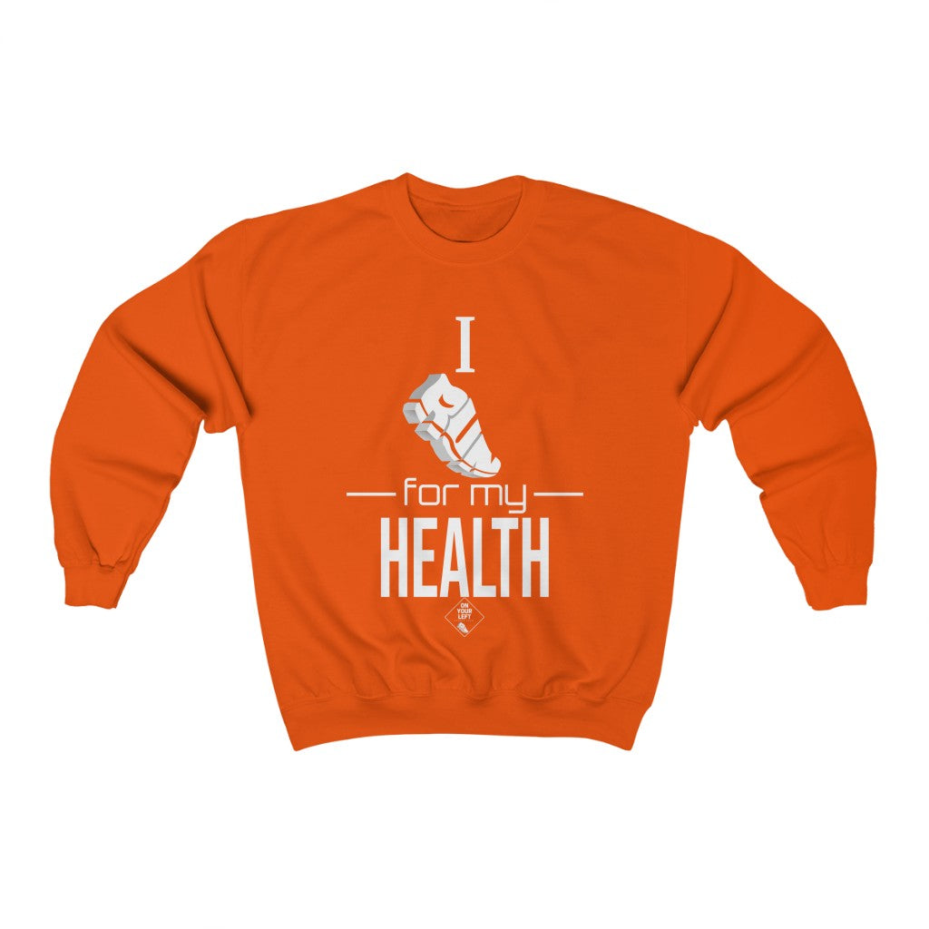 Unisex Heavy Blend™ Crewneck Sweatshirt: I RUN for my Health