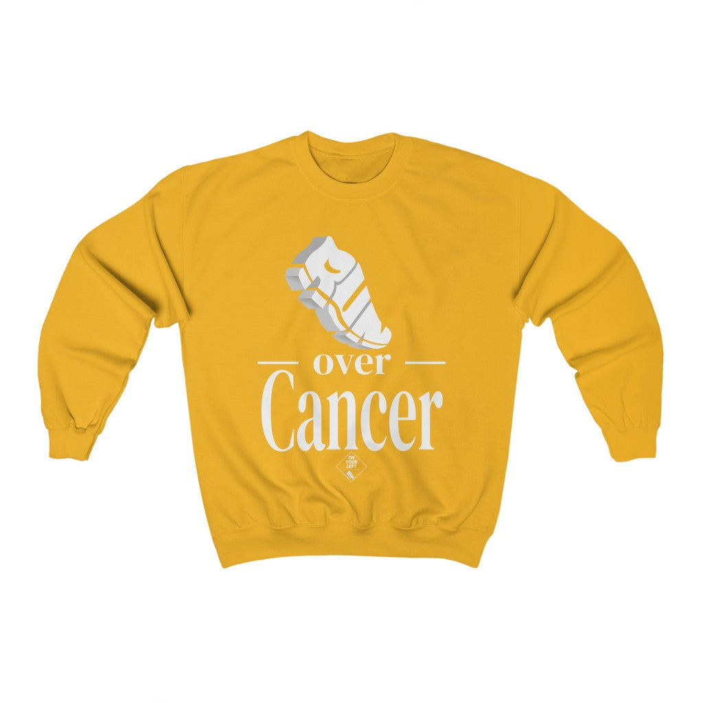 Run over Cancer: Unisex Heavy Blend™ Crewneck Sweatshirt