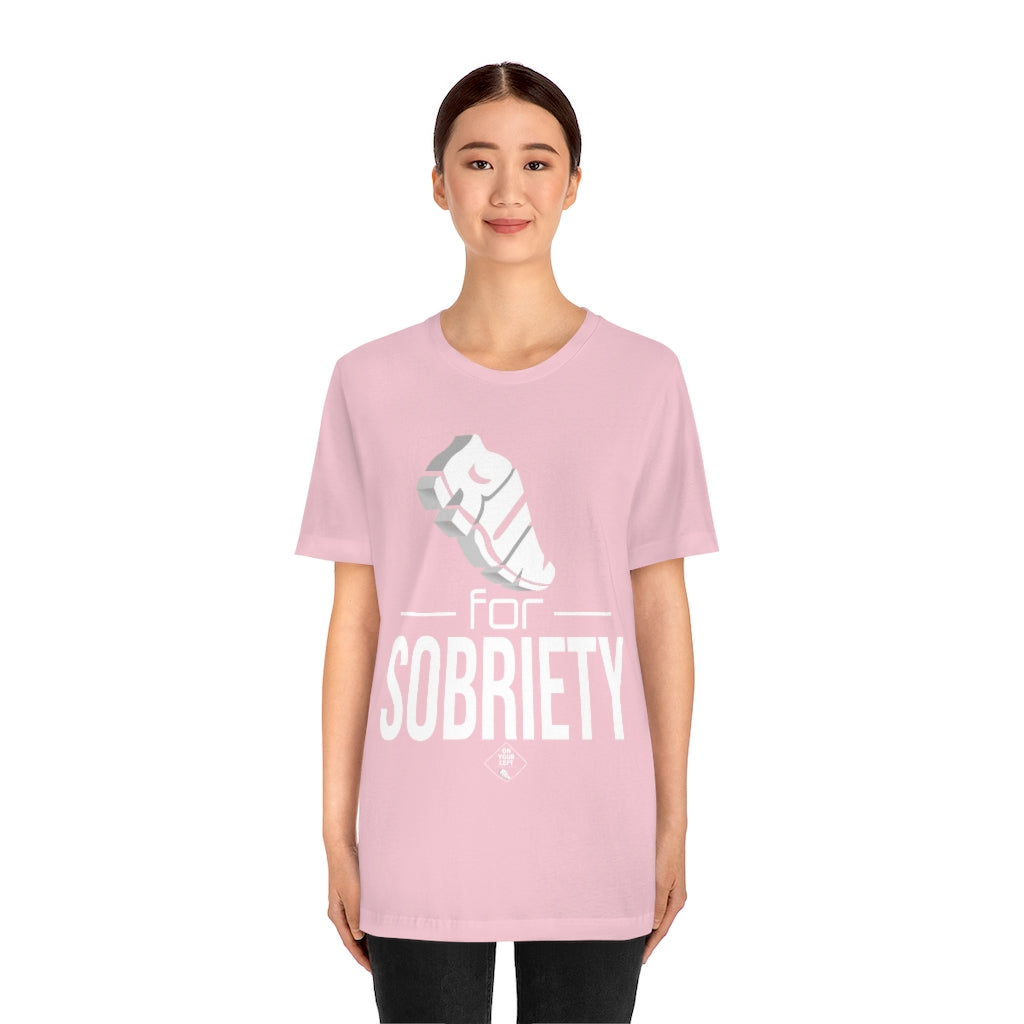 Unisex Jersey Short Sleeve Tee: RUN for Sobriety