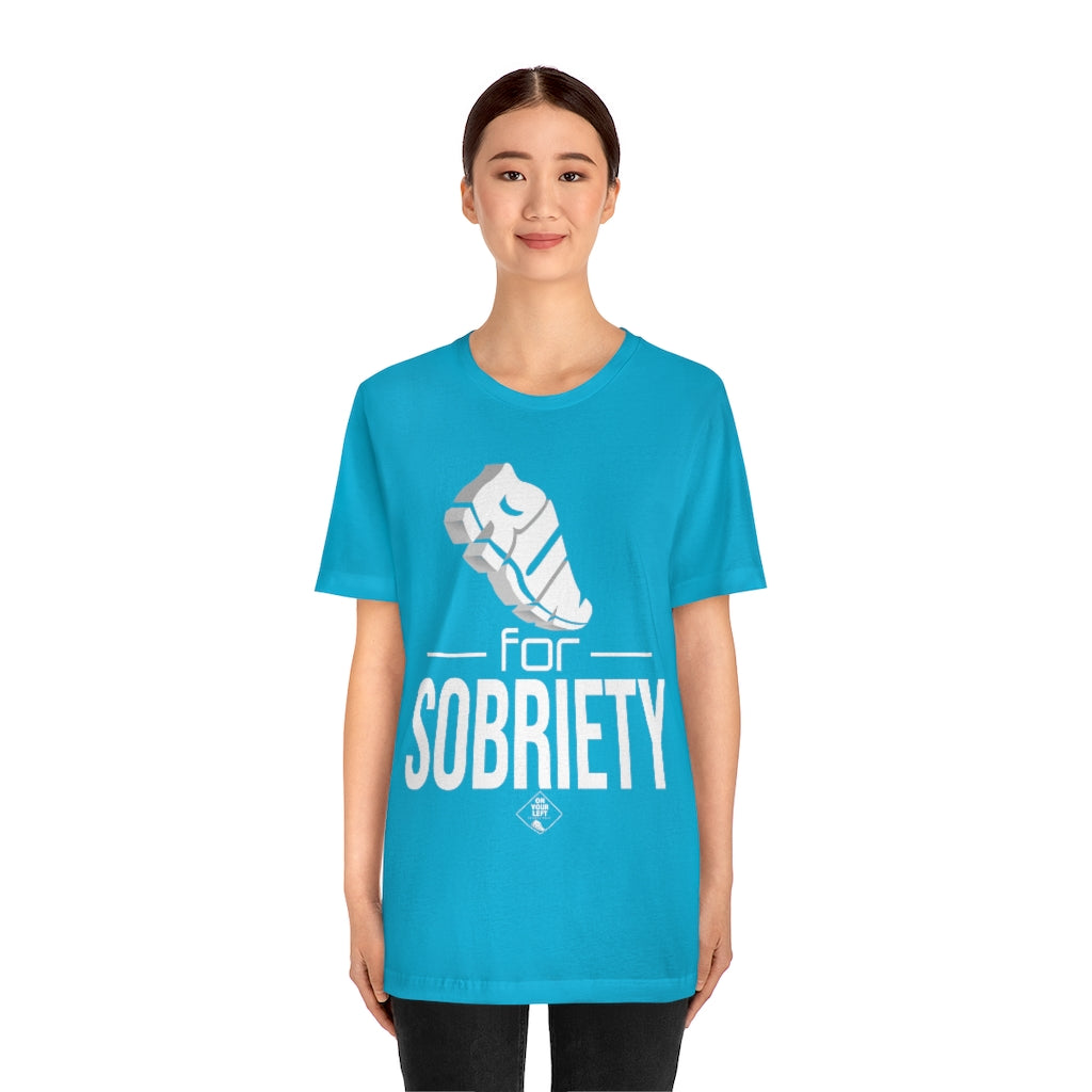 Unisex Jersey Short Sleeve Tee: RUN for Sobriety