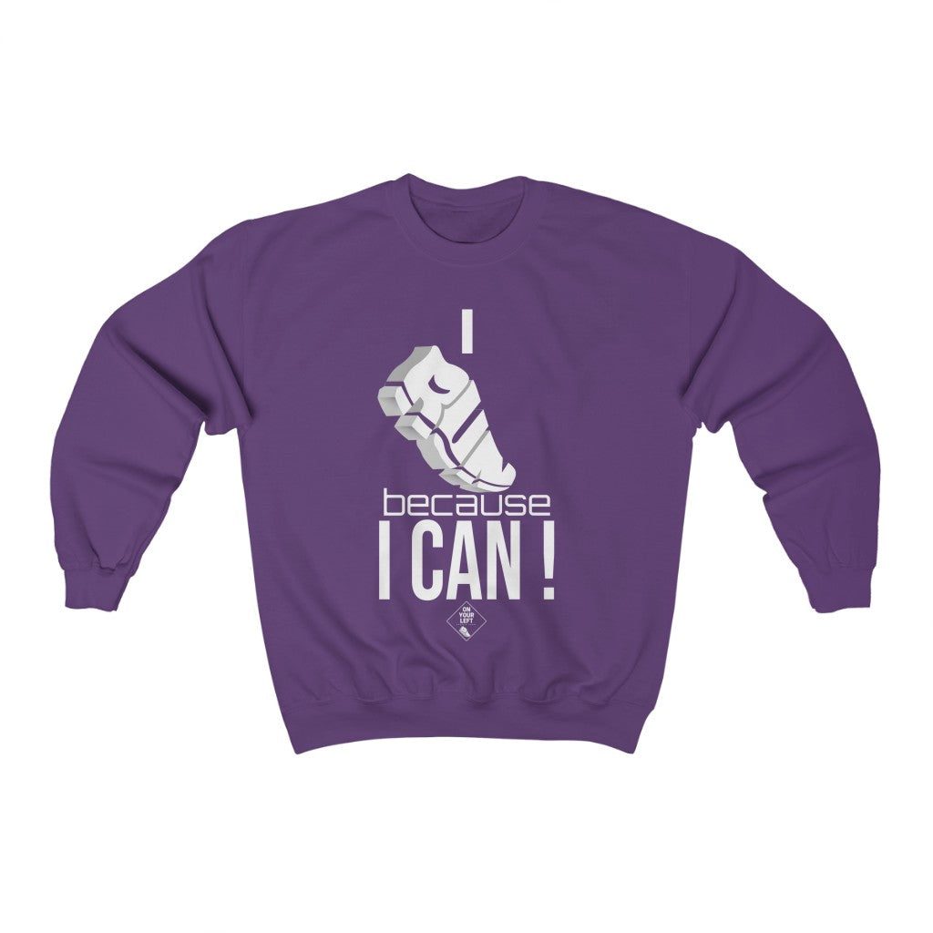 Unisex Heavy Blend™ Crewneck Sweatshirt: I RUN because I CAN !