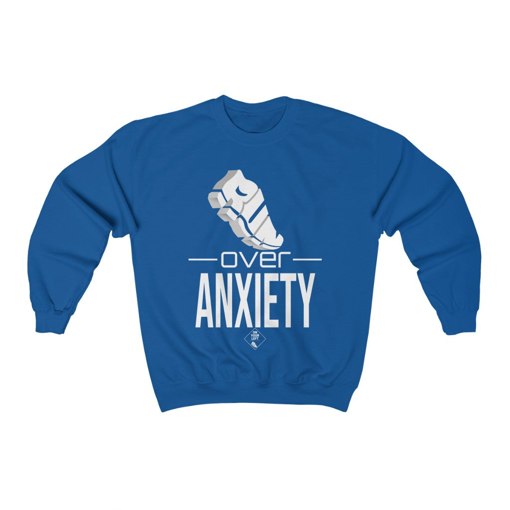 Unisex Heavy Blend™ Crewneck Sweatshirt: RUN over Anxiety