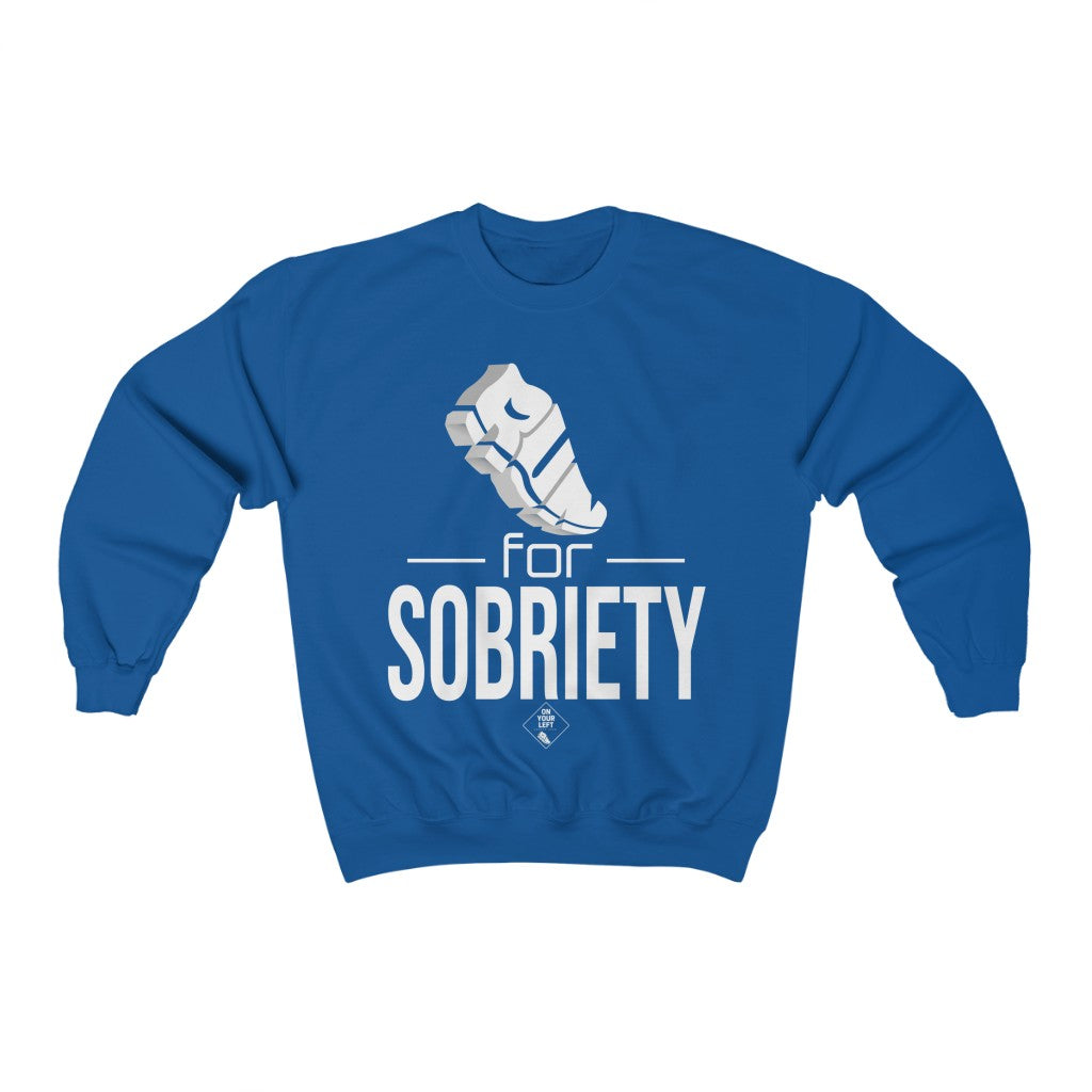 Unisex Heavy Blend™ Crewneck Sweatshirt: RUN for Sobriety