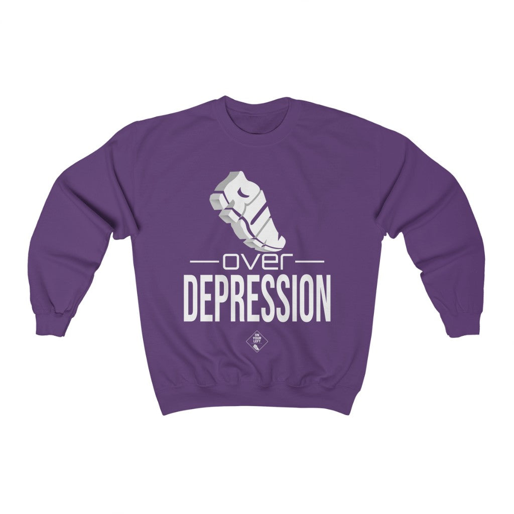 Unisex Heavy Blend™ Crewneck Sweatshirt: RUN over Depression