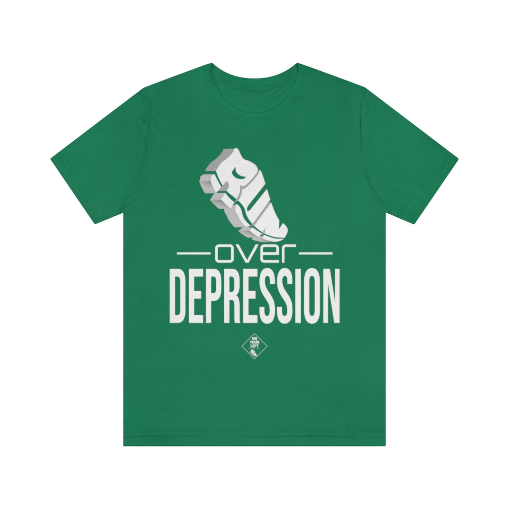 Unisex Jersey Short Sleeve Tee: RUN over Depression