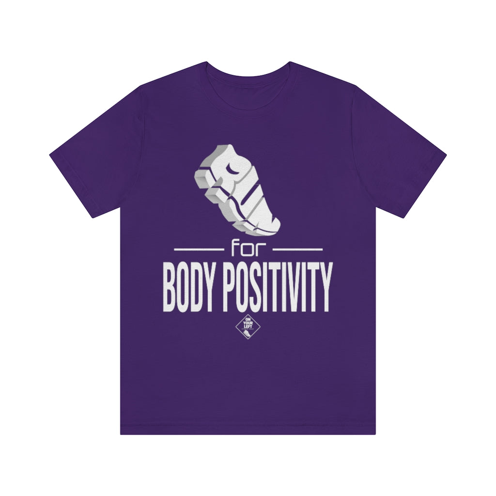Unisex Jersey Short Sleeve Tee: RUN for Body Positivity