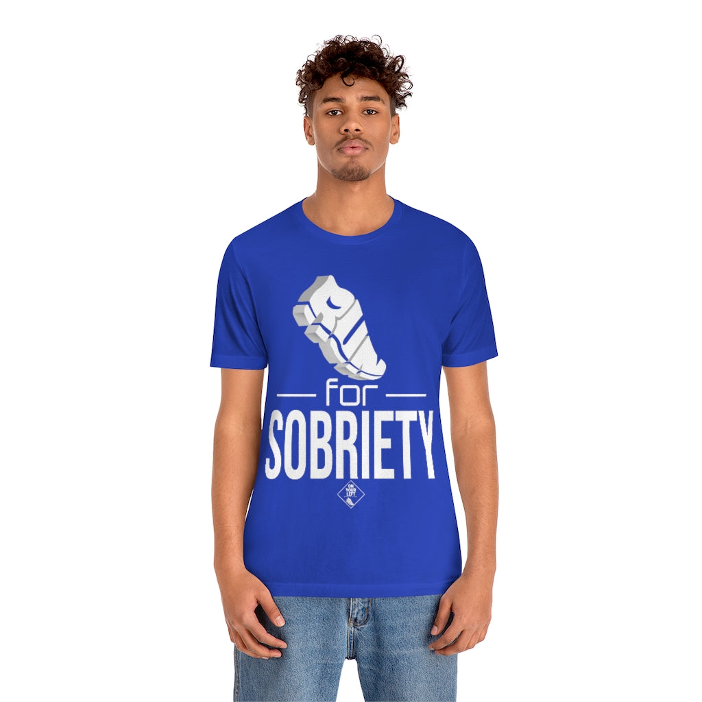 Unisex Jersey Short Sleeve Tee: RUN for Sobriety