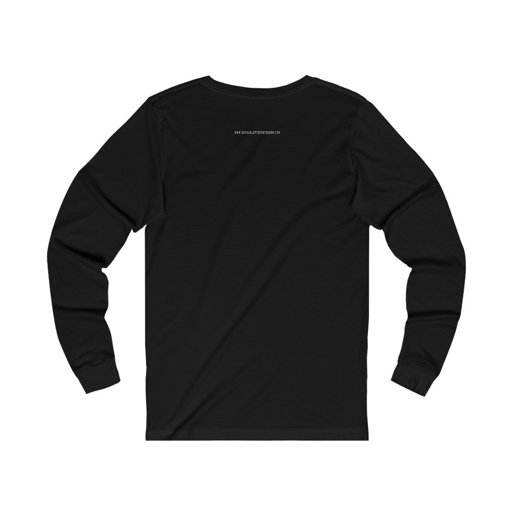 Unisex Jersey Long Sleeve Tee: FASTER THAN EVERYONE ON THE COUCH