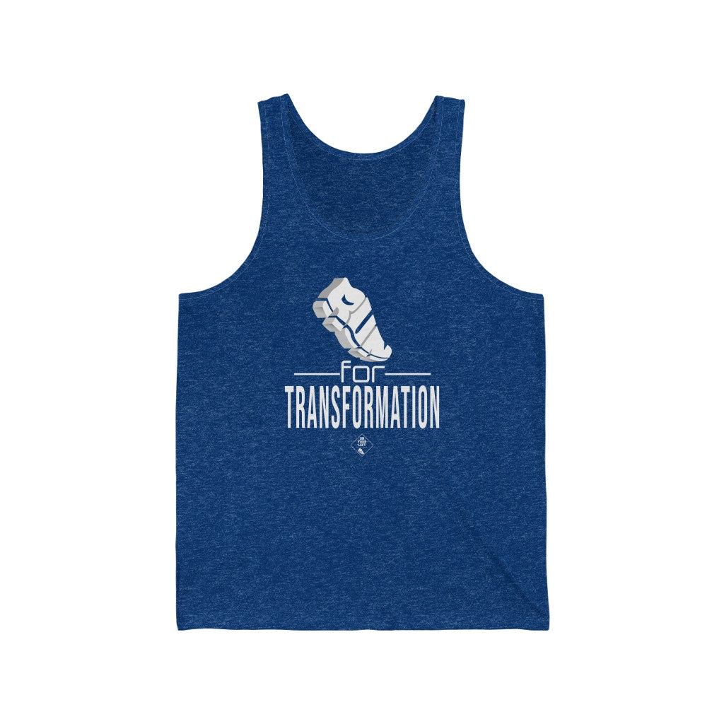 Unisex Jersey Tank: RUN for Transformation