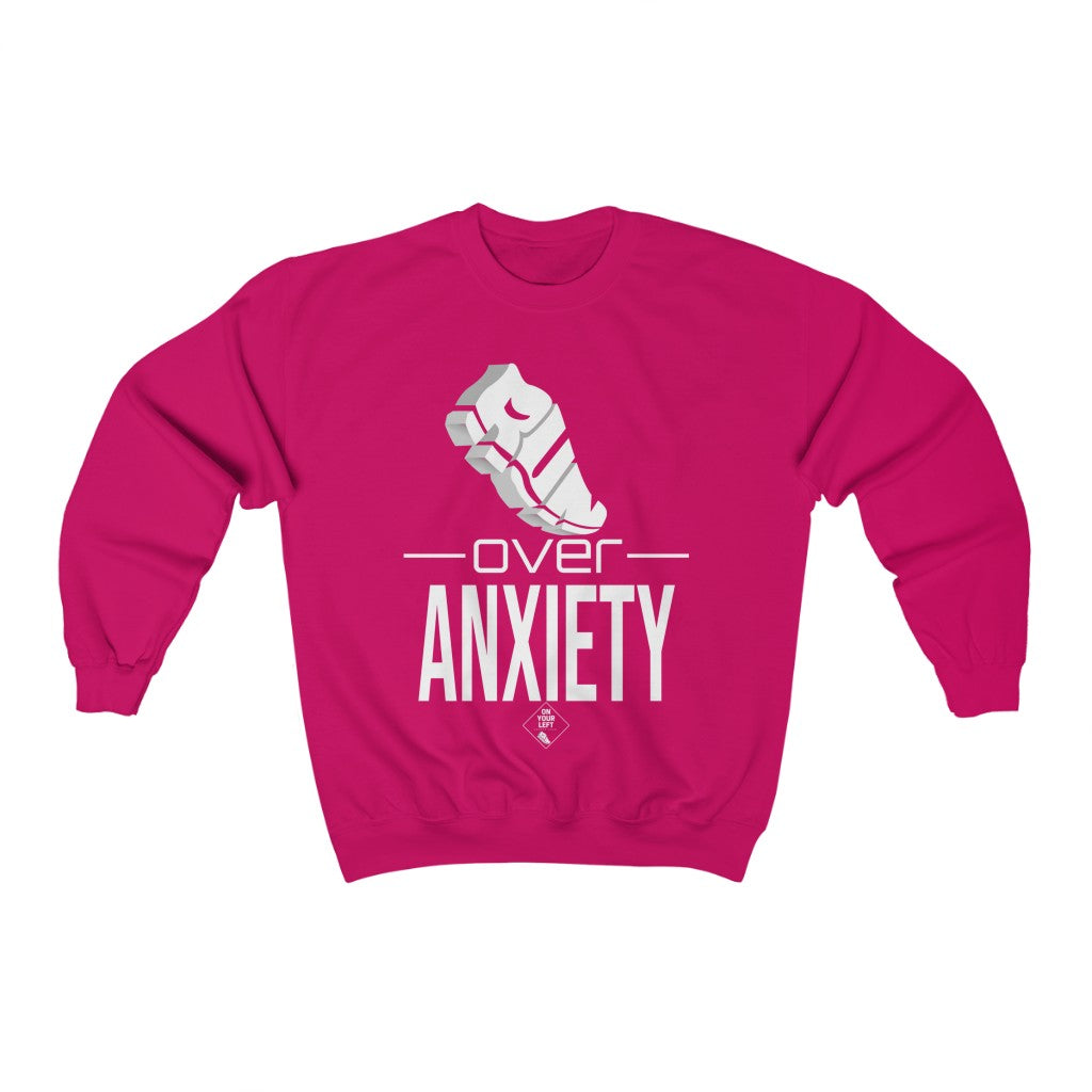 Unisex Heavy Blend™ Crewneck Sweatshirt: RUN over Anxiety