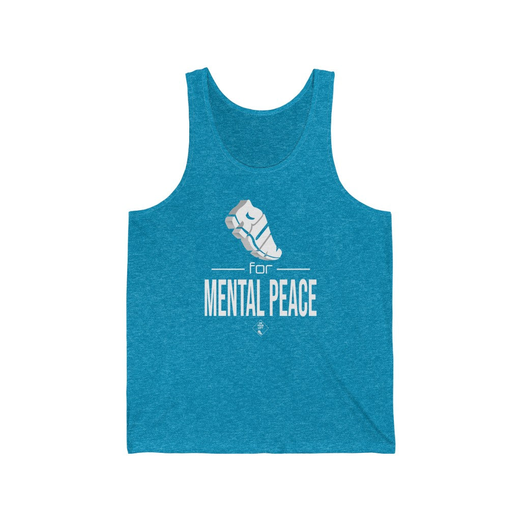 Unisex Jersey Tank: RUN for Mental Peace