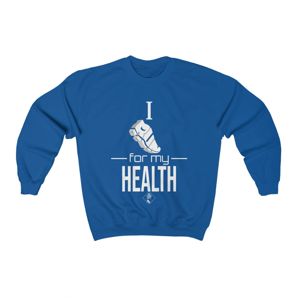 Unisex Heavy Blend™ Crewneck Sweatshirt: I RUN for my Health