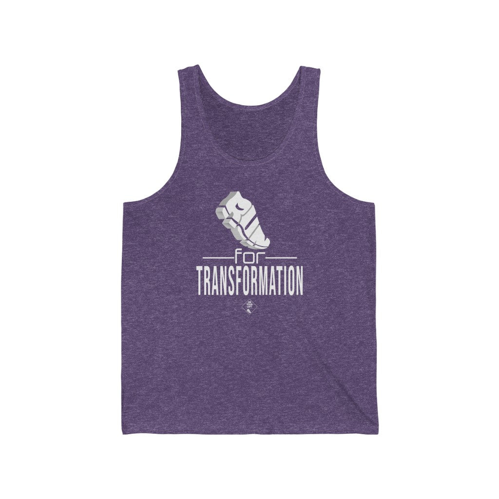 Unisex Jersey Tank: RUN for Transformation