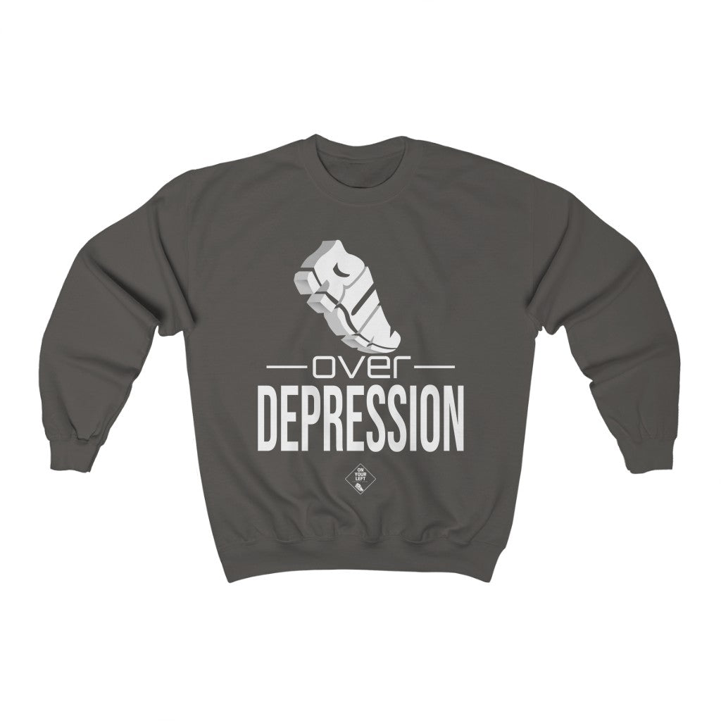 Unisex Heavy Blend™ Crewneck Sweatshirt: RUN over Depression