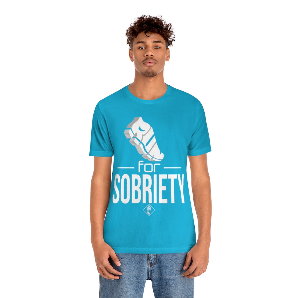 Unisex Jersey Short Sleeve Tee: RUN for Sobriety
