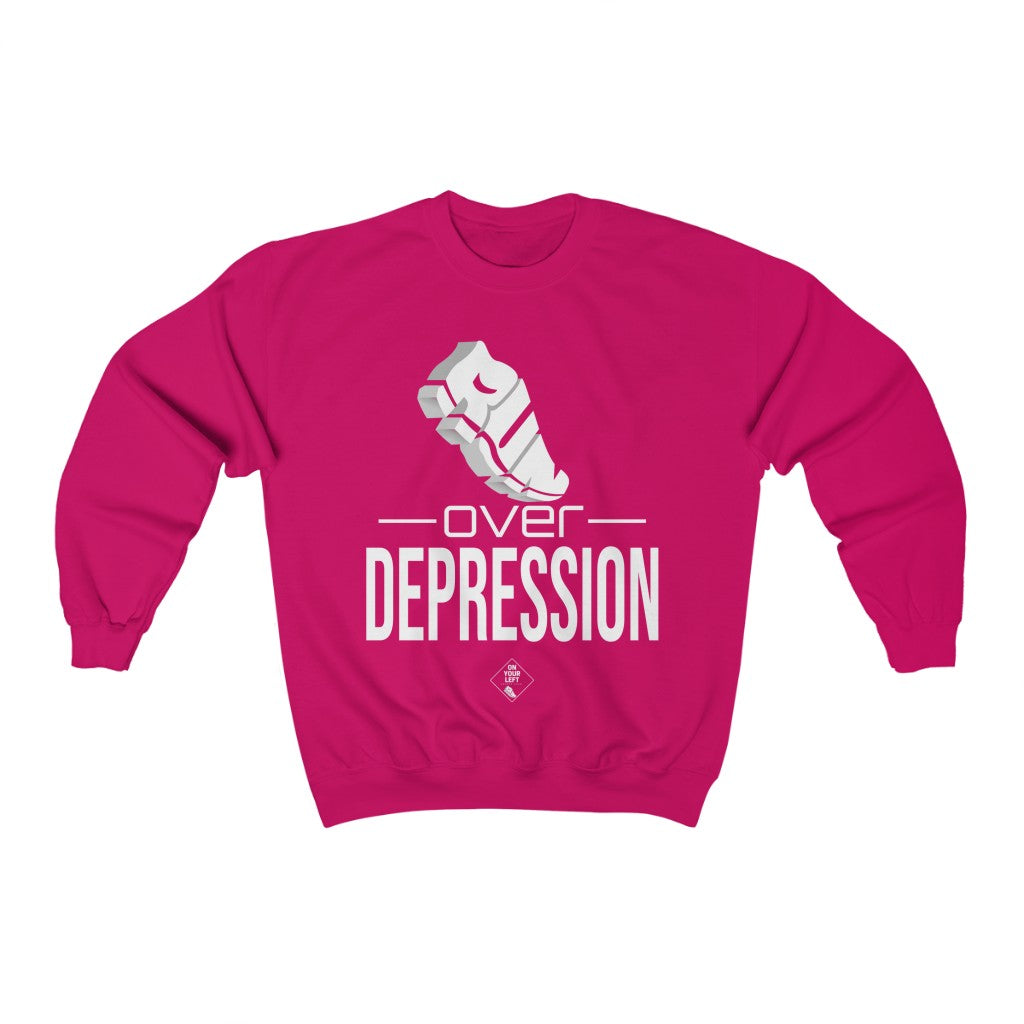 Unisex Heavy Blend™ Crewneck Sweatshirt: RUN over Depression