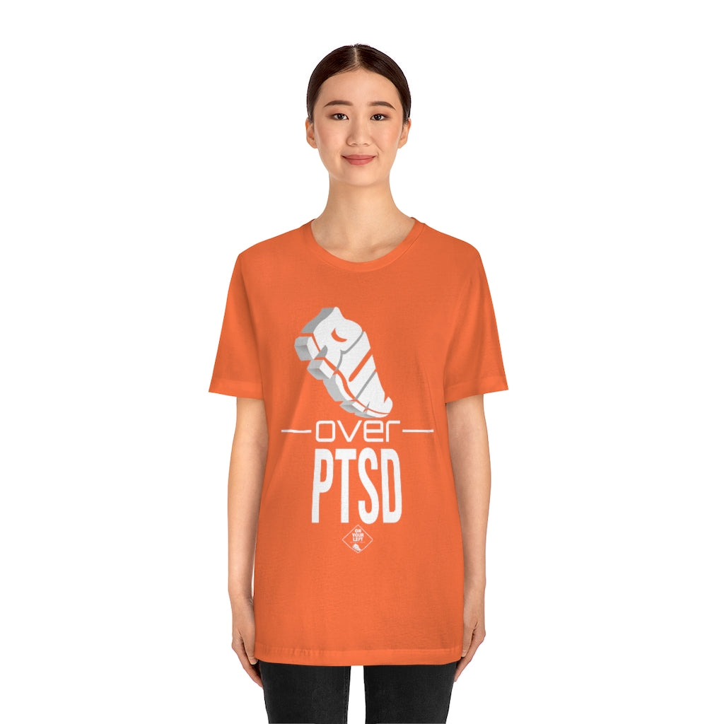Unisex Jersey Short Sleeve Tee: RUN over PTSD