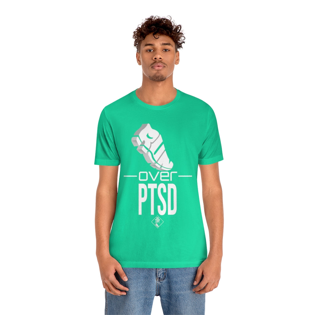 Unisex Jersey Short Sleeve Tee: RUN over PTSD