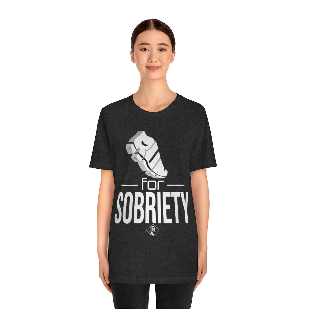 Unisex Jersey Short Sleeve Tee: RUN for Sobriety