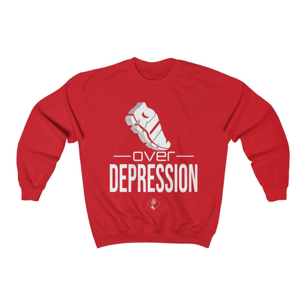Unisex Heavy Blend™ Crewneck Sweatshirt: RUN over Depression