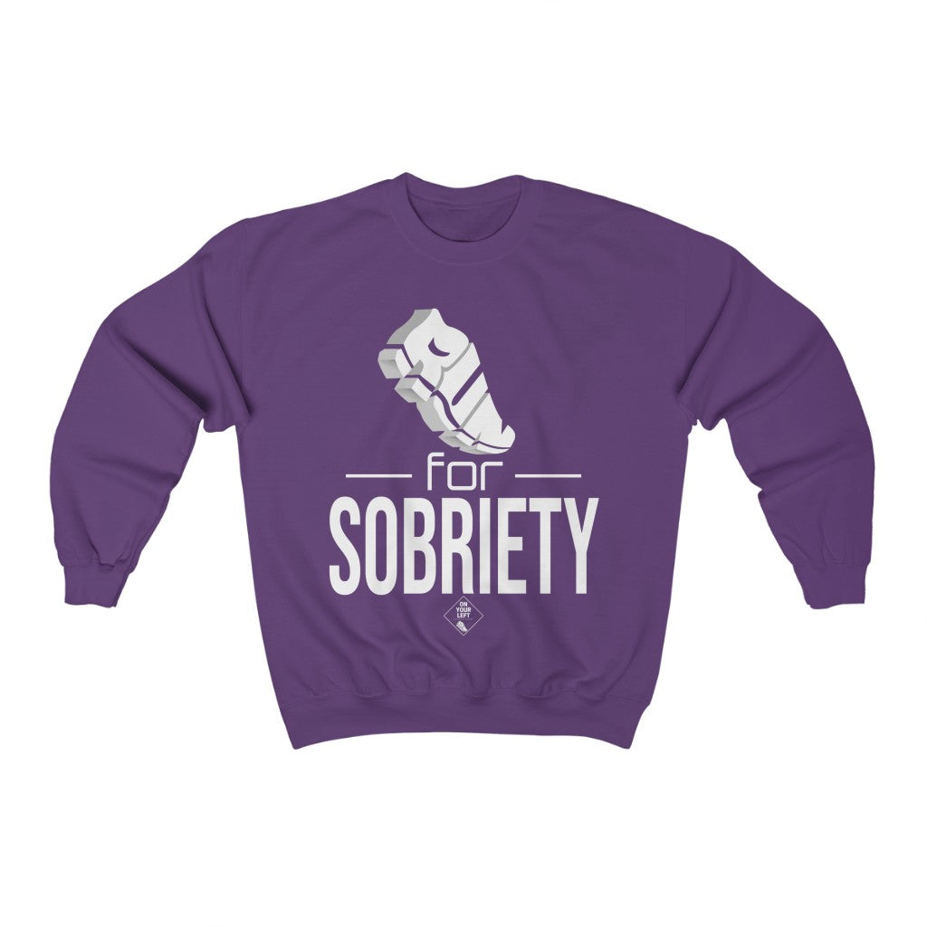 Unisex Heavy Blend™ Crewneck Sweatshirt: RUN for Sobriety