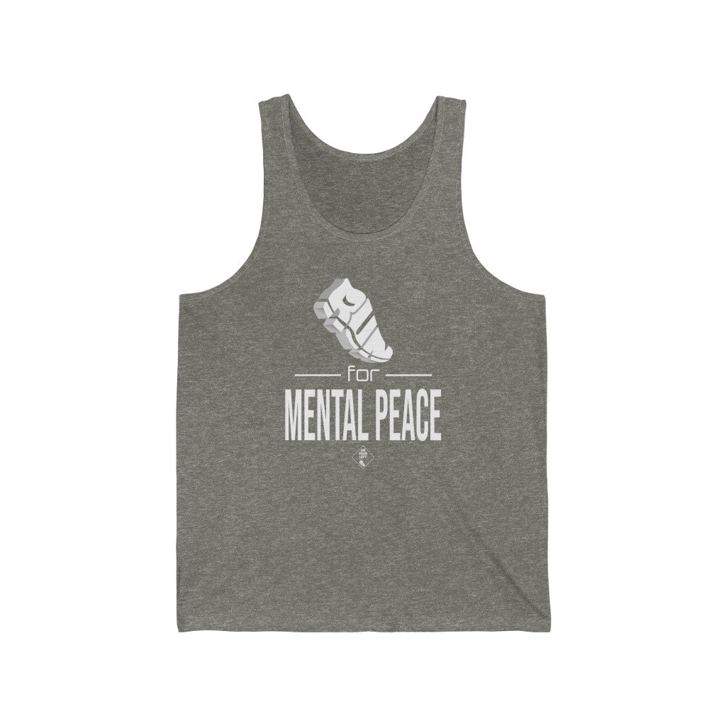 Unisex Jersey Tank: RUN for Mental Peace