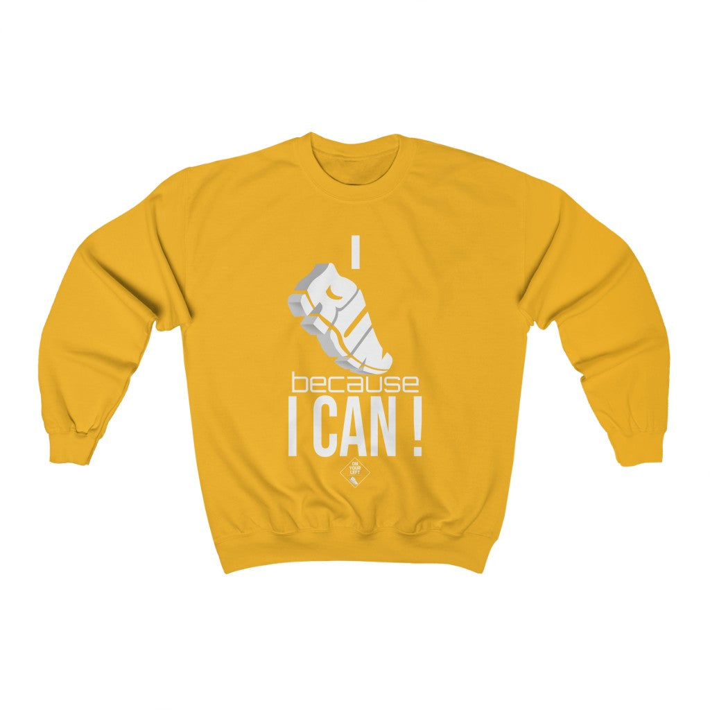 Unisex Heavy Blend™ Crewneck Sweatshirt: I RUN because I CAN !