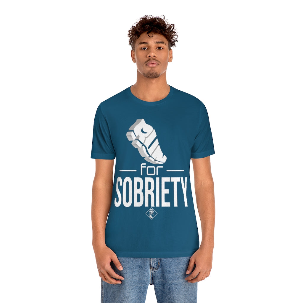 Unisex Jersey Short Sleeve Tee: RUN for Sobriety