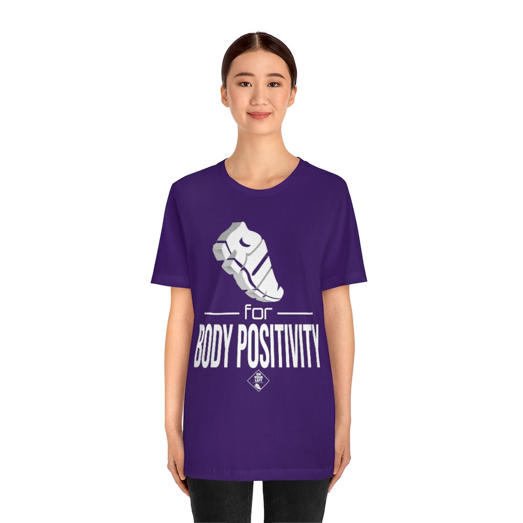 Unisex Jersey Short Sleeve Tee: RUN for Body Positivity