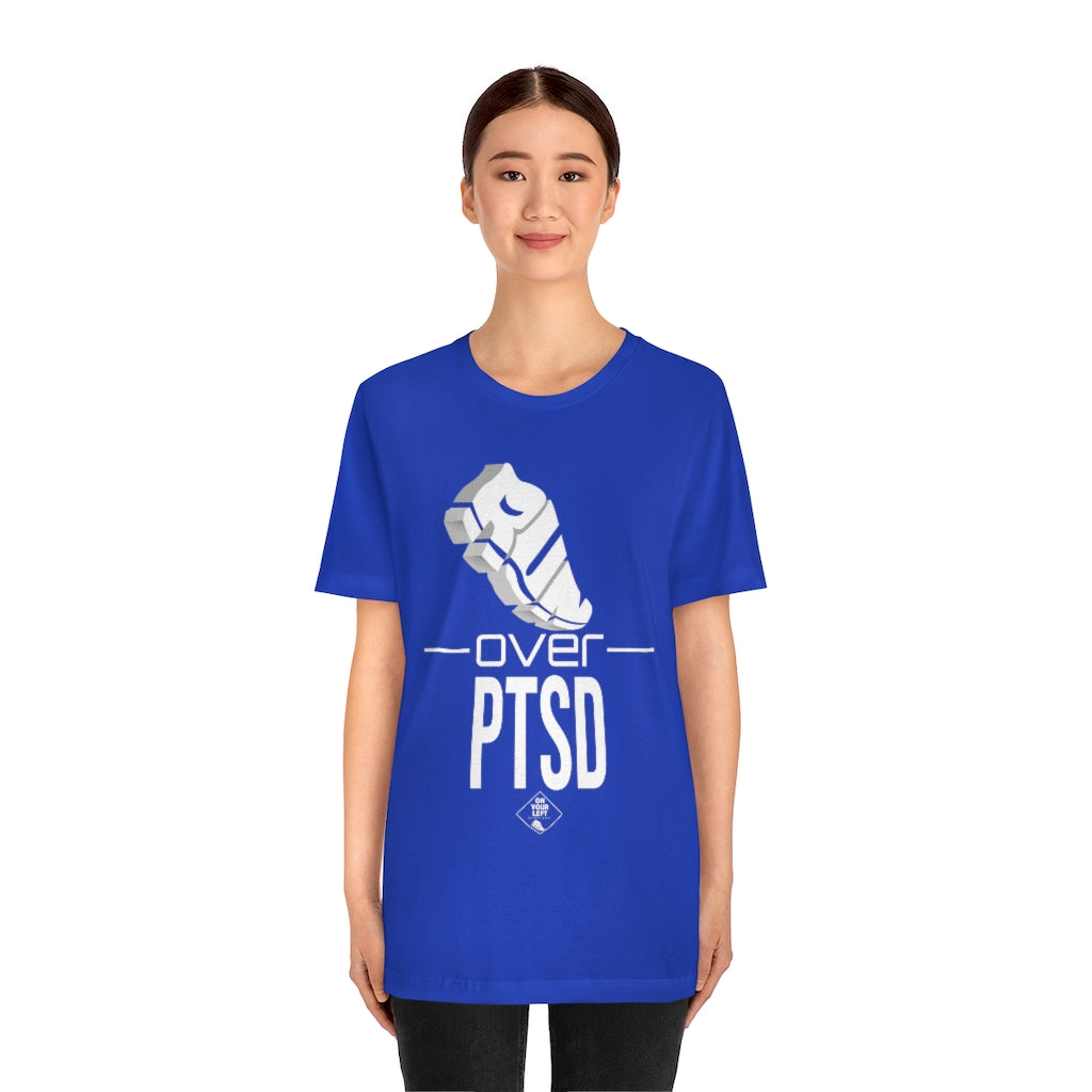 Unisex Jersey Short Sleeve Tee: RUN over PTSD