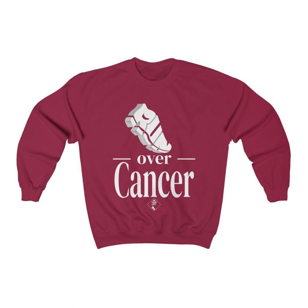 Run over Cancer: Unisex Heavy Blend™ Crewneck Sweatshirt