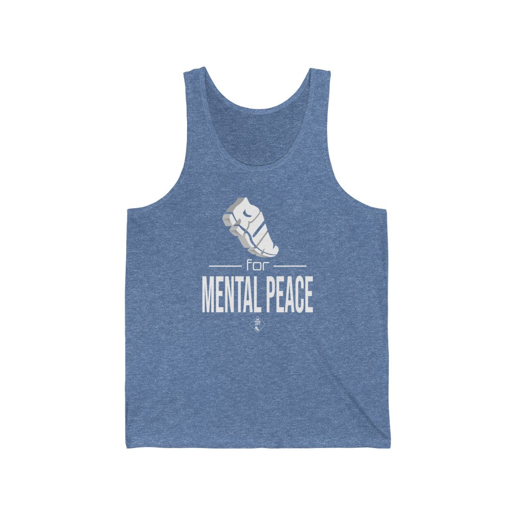 Unisex Jersey Tank: RUN for Mental Peace