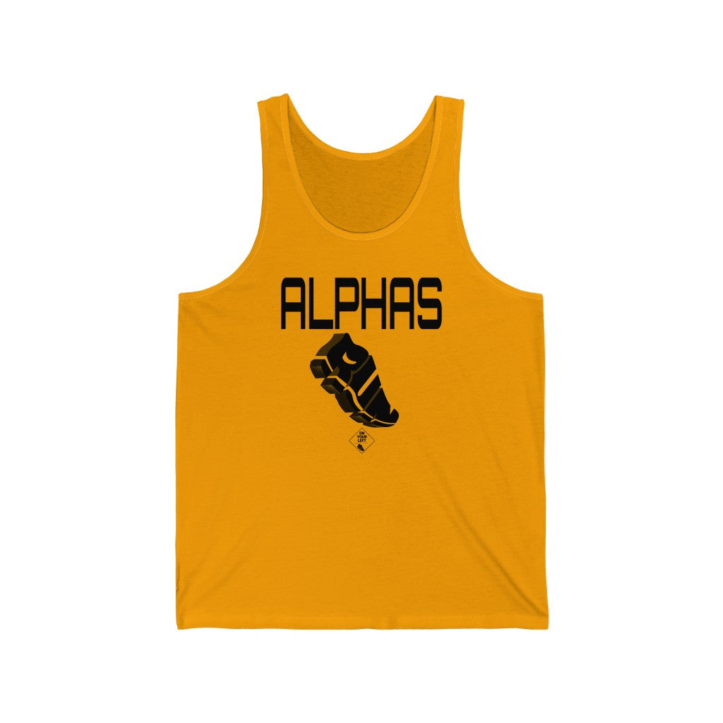 Unisex Jersey Tank: ALPHA PHI ALPHA RUN – On Your Left Sports Gear