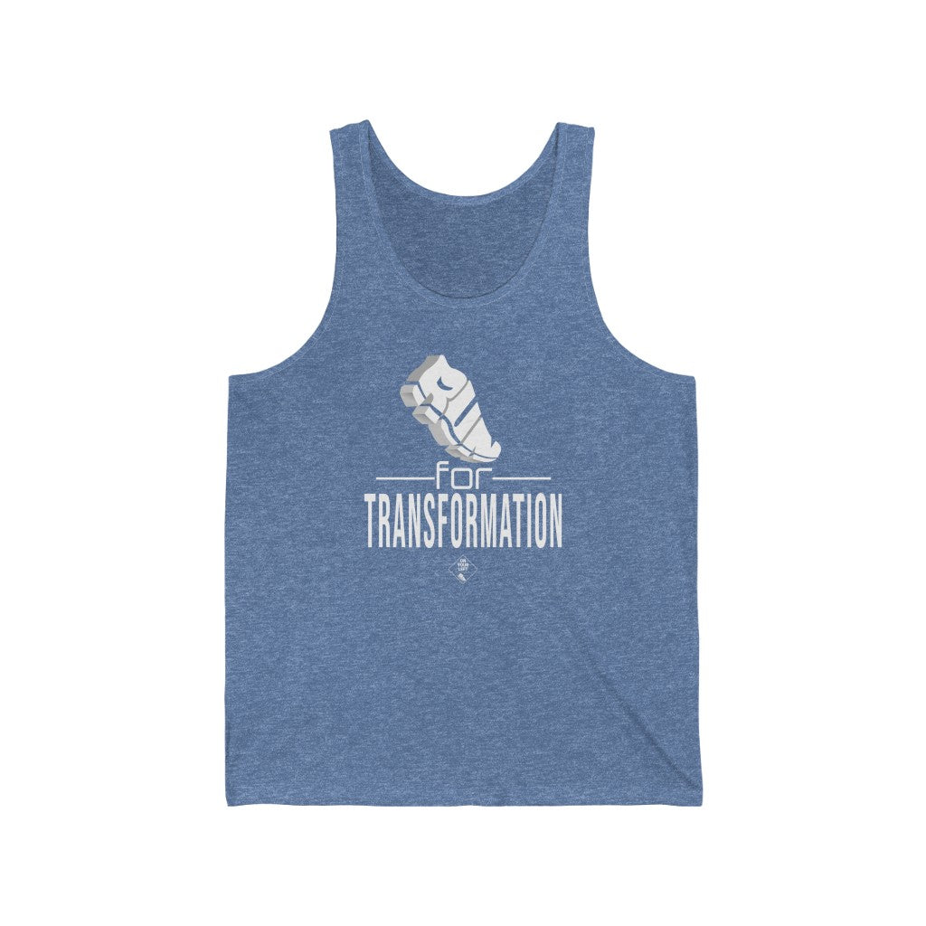 Unisex Jersey Tank: RUN for Transformation