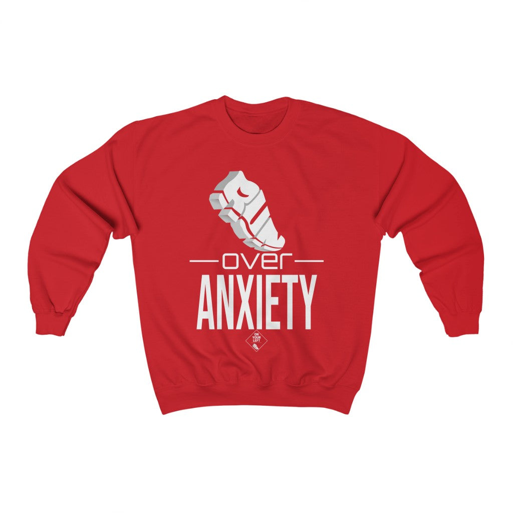 Unisex Heavy Blend™ Crewneck Sweatshirt: RUN over Anxiety
