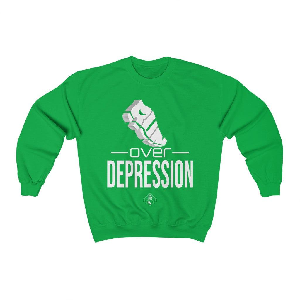 Unisex Heavy Blend™ Crewneck Sweatshirt: RUN over Depression