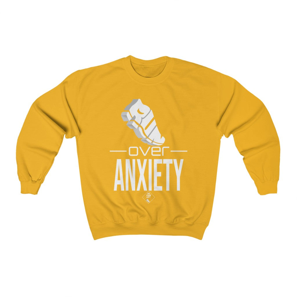 Unisex Heavy Blend™ Crewneck Sweatshirt: RUN over Anxiety