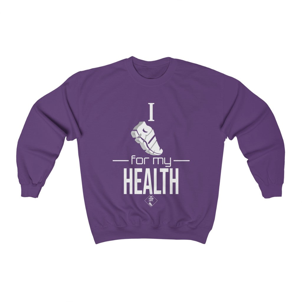 Unisex Heavy Blend™ Crewneck Sweatshirt: I RUN for my Health