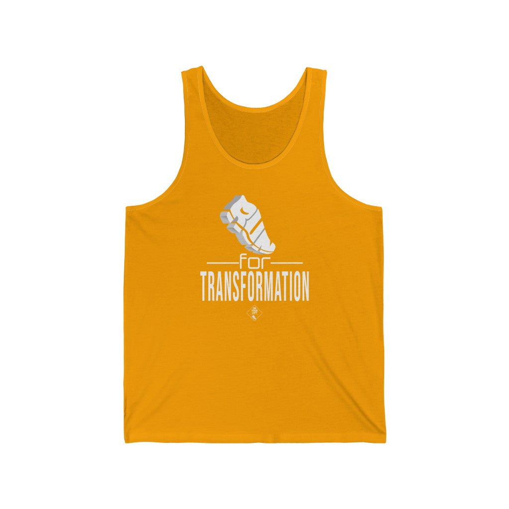 Unisex Jersey Tank: RUN for Transformation
