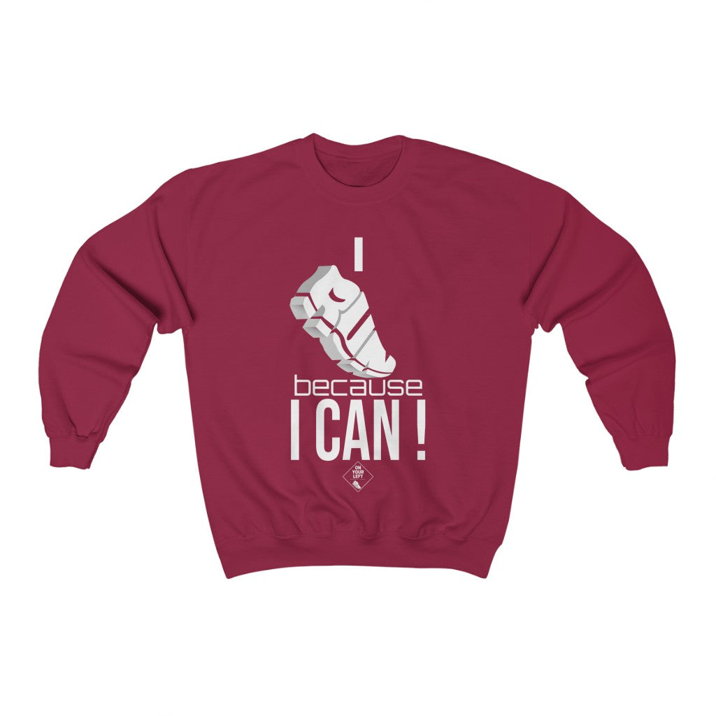 Unisex Heavy Blend™ Crewneck Sweatshirt: I RUN because I CAN !